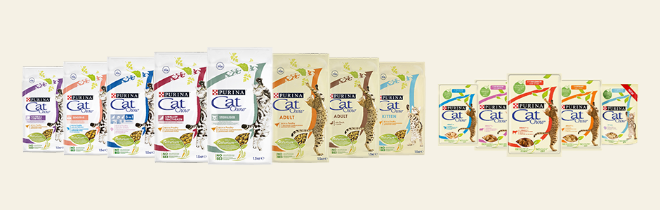 Сбалансированные сухие корма для кошек Cat Chow