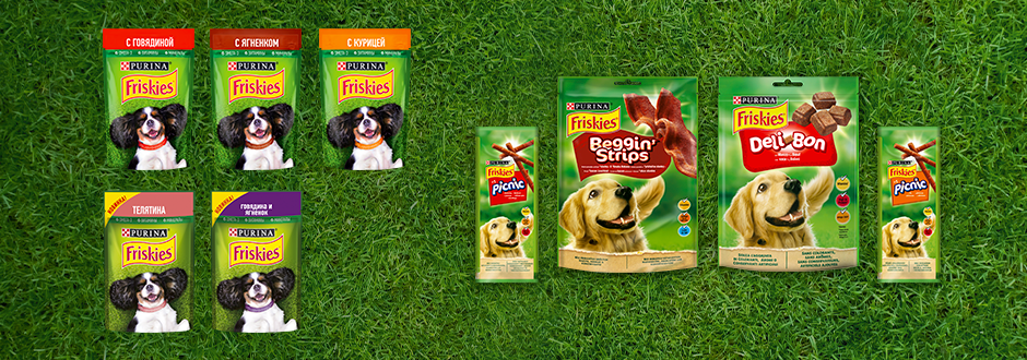 Корма и лакомства для собак Purina Friskies