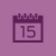 Purple calendar icon