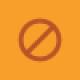 Orange stop sign icon